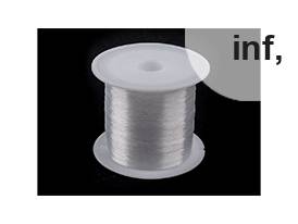 Filo di nylon trasparente / invisibile, dimensioni: Ø 0,18 mm