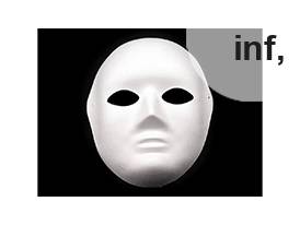 Maschera per feste, articolo per il fai-da-te, da personalizzare