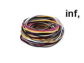Spago piatto in simil-pelle, larghezza: 3 mm
