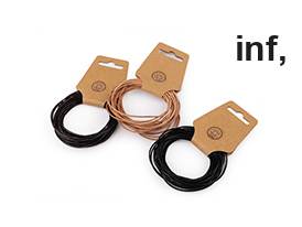 Corda/cordino in pelle, dimensioni: Ø 1,5 mm
