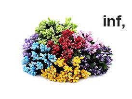 Pistilli floreali su filo metallico