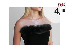 Abbigliamento / Passamaneria decorativa, in pelliccia, da cucire, rotonda, larghezza: 7 cm