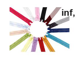 Chiusura lampo in plastica. n. 5, lunghezza: 70 cm, giacca