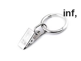 Fermatende metallici, con anelli, dimensioni: Ø 25 mm