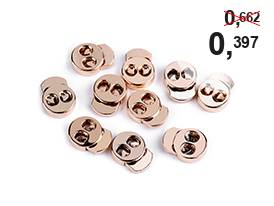 Fermacorda, in metallo, dimensioni: 15 x 18 mm