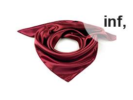 Foulard in raso, tinta unita, dimensioni: 60 x 60 cm