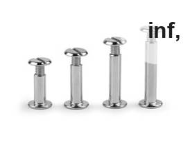 Perni da avvitare, dimensioni: 12; 16; 20 e 25 mm