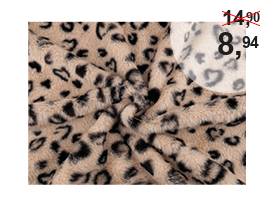 Pelliccia sintetica, motivo: animalier