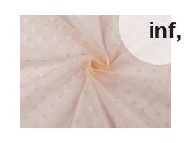 Morbido tulle elasticizzato, con pois