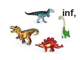 Toppa termoadesiva, motivo: dinosauro 