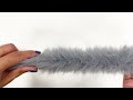 Tufting abbigliamento/pelliccia decorativa, rotonda, larghezza: 5 cm