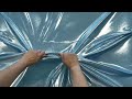 Maglia elasticizzata, con effetto metallizzato