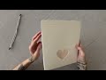 Scatola di carta con finestra trasparente, motivo: cuore 