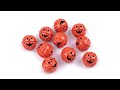 Campanellini, motivo: zucca di Halloween, dimensioni: Ø 30, 40 mm