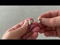 Chiusura decorativa, per borse e accessori, con strass, adatta a perni da 12 mm 
