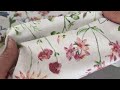 Tessuto di cotone / tela, motivo: fiori di campo, larghezza: 220 cm