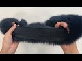 Pelliccia decorativa / cucito / abbigliamento, larghezza: 9 cm